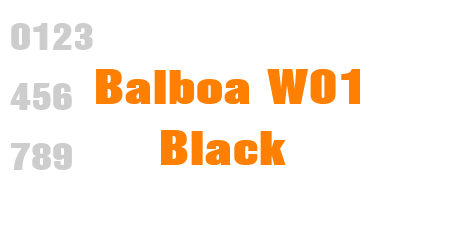 Balboa W01 Black