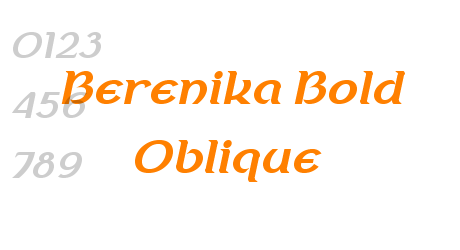 Berenika Bold Oblique