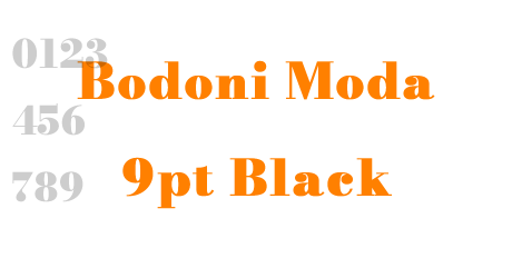 Bodoni Moda 9pt Black