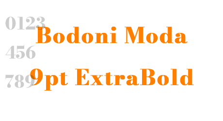 Bodoni Moda 9pt ExtraBold