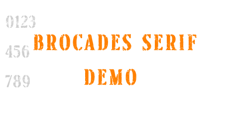 Brocades Serif Demo