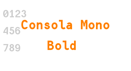 Consola Mono Bold