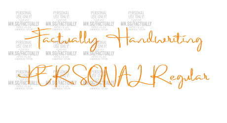 Factually Handwriting PERSONAL Regular