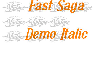 Fast Saga Demo Italic