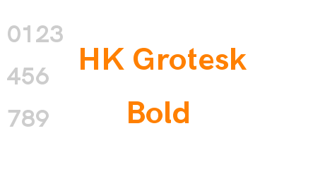 HK Grotesk Bold