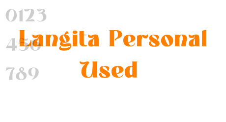 Langita Personal Used