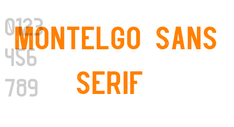 Montelgo Sans Serif