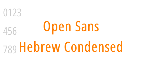 Open Sans Hebrew Condensed