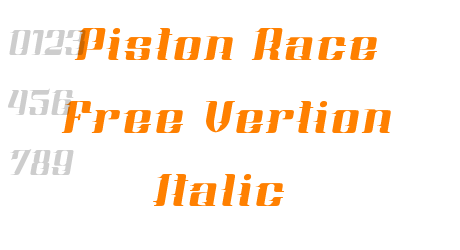 Piston Race Free Vertion Italic