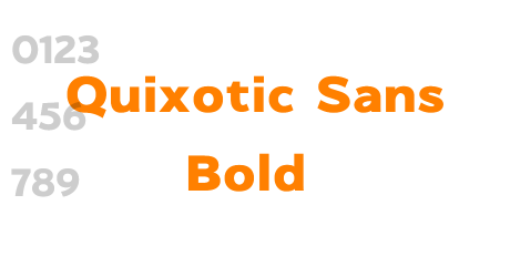Quixotic Sans Bold