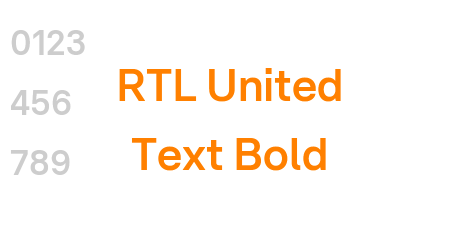 RTL United Text Bold