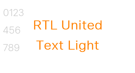 RTL United Text Light