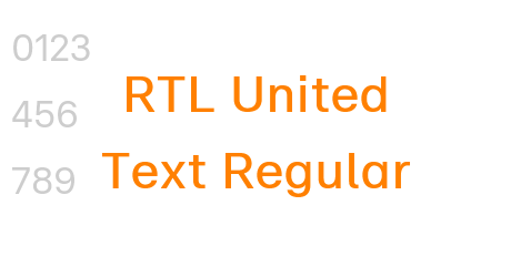 RTL United Text Regular