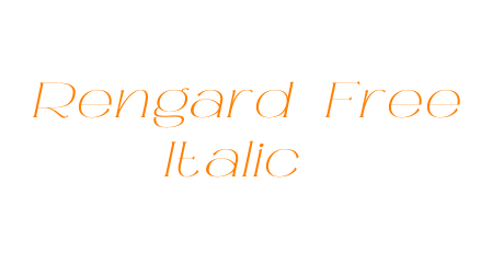 Rengard Free Italic