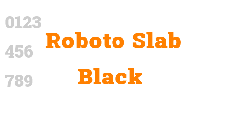 Roboto Slab Black