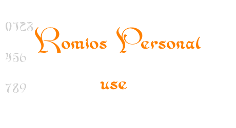 Romios Personal use