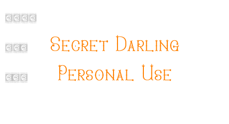 Secret Darling Personal Use