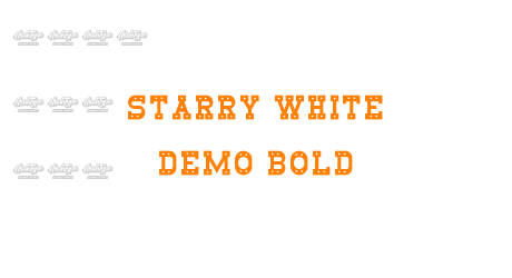 Starry White Demo Bold