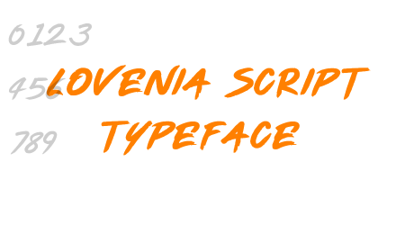 Lovenia Script Typeface