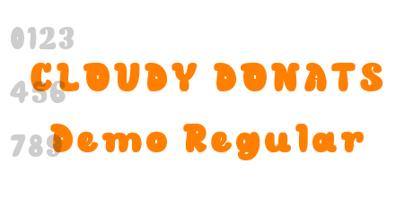 CLOUDY DONATS Demo Regular