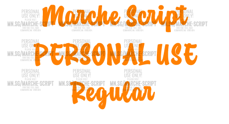 Marche Script PERSONAL USE Regular