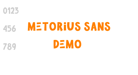 Metorius Sans Demo