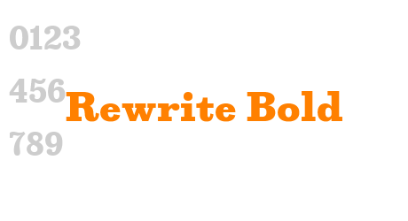 Rewrite Bold
