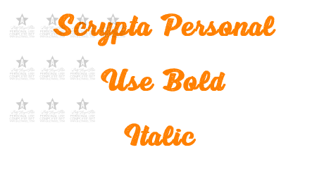 Scrypta Personal Use Bold Italic