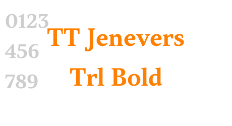 TT Jenevers Trl Bold