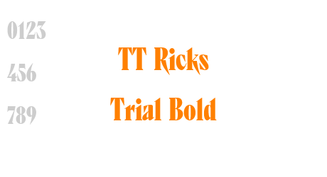 TT Ricks Trial Bold