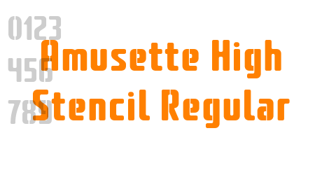 Amusette High Stencil Regular