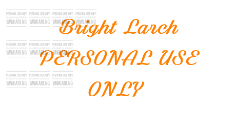 Bright Larch PERSONAL USE ONLY
