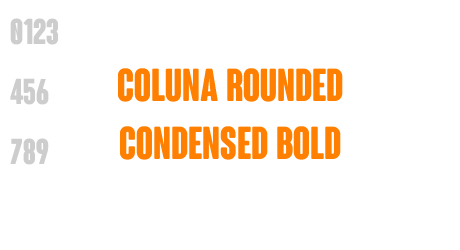 Coluna Rounded Condensed Bold