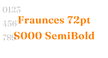 Fraunces 72pt S000 SemiBold