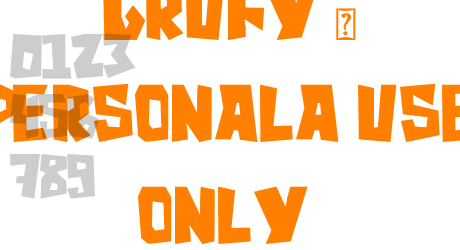 Grufy – Personala use only