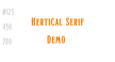 Hertical Serif Demo