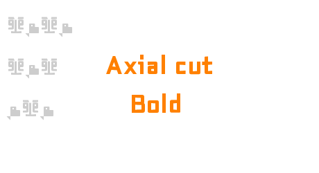 Axial cut Bold