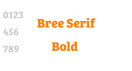 Bree Serif Bold