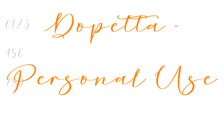 Dopetta – Personal Use