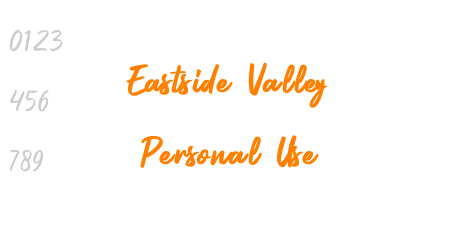 Eastside Valley Personal Use