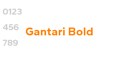 Gantari Bold