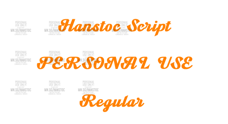 Hanstoc Script PERSONAL USE Regular