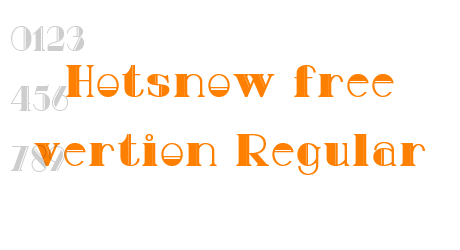 Hotsnow free vertion Regular