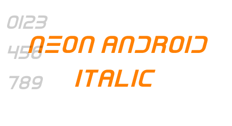 Neon Android Italic