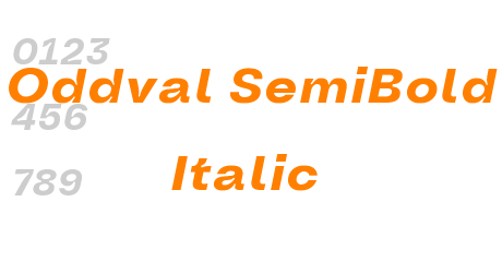 Oddval SemiBold Italic