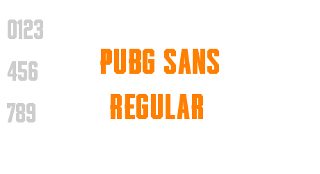 Pubg Sans Regular