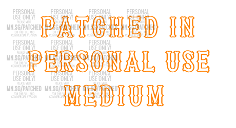 Patched In PERSONAL USE Medium