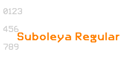 Suboleya Regular