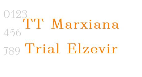 TT Marxiana Trial Elzevir