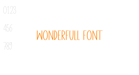 Wonderfull Font